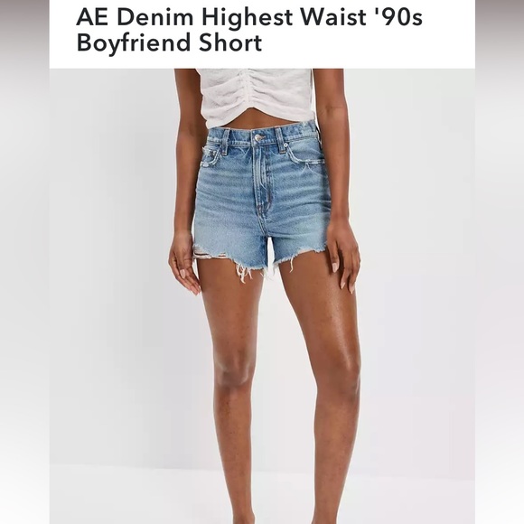 AMERICAN EAGLE DISTRESSED MOM SHORTS - Picture 7 of 8